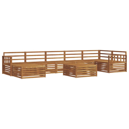 vidaXL Outdoor Sofa Set 8 pcs Natural 2