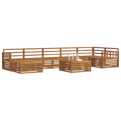 vidaXL Outdoor Sofa Set 8 pcs Natural 3
