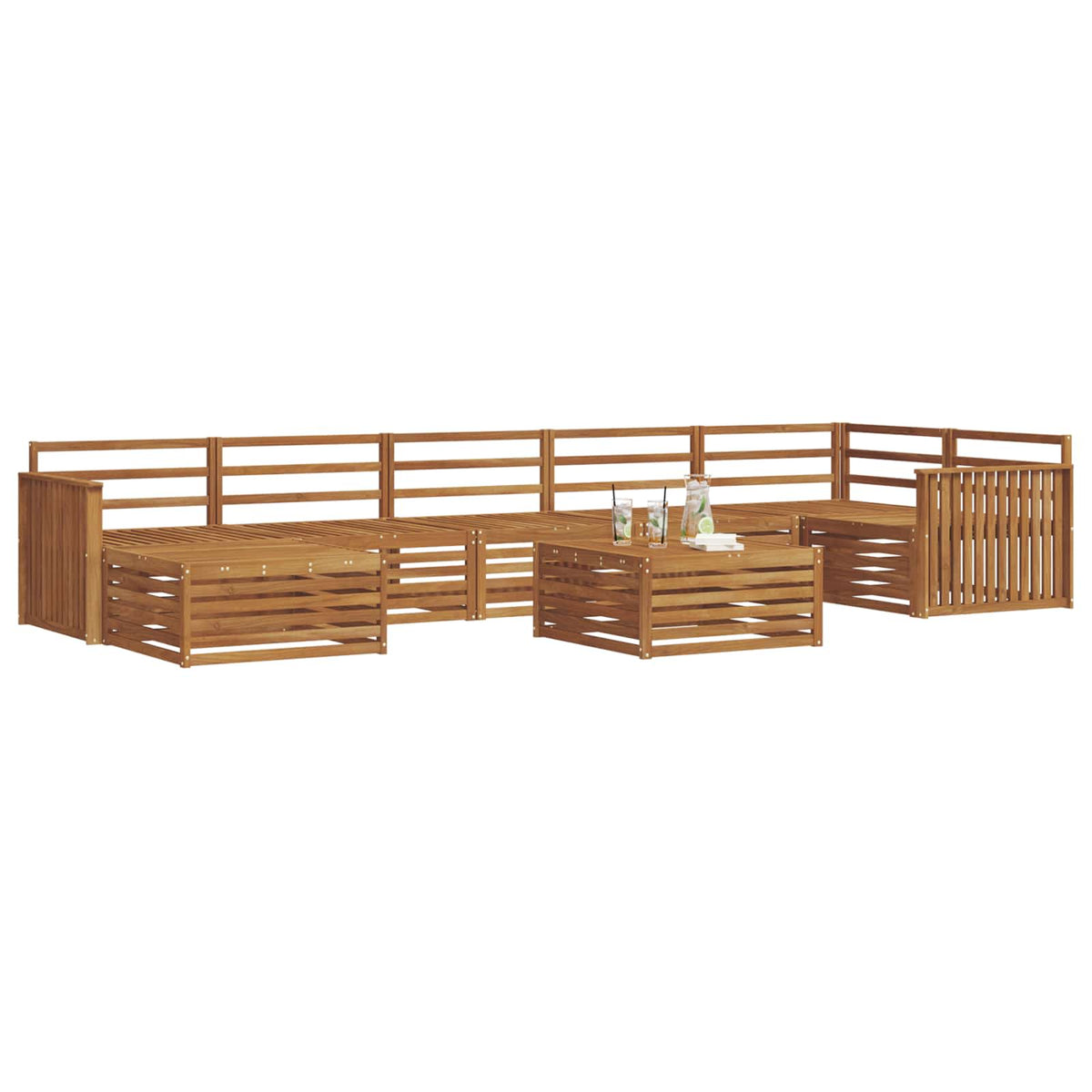 Outdoor Sofa Set 8 pcs Natural Track
