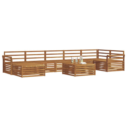 vidaXL Outdoor Sofa Set 8 pcs Natural 3