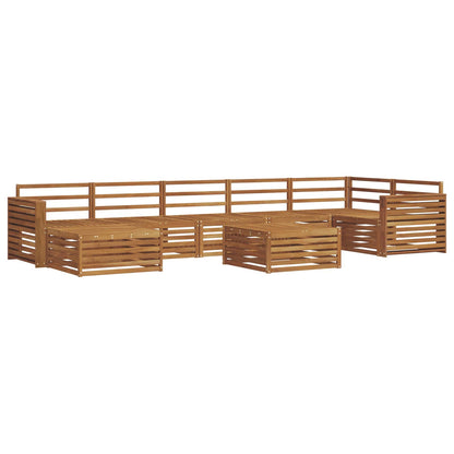 vidaXL Outdoor Sofa Set 8 pcs Natural 2