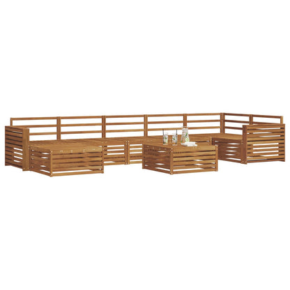 vidaXL Outdoor Sofa Set 8 pcs Natural 3