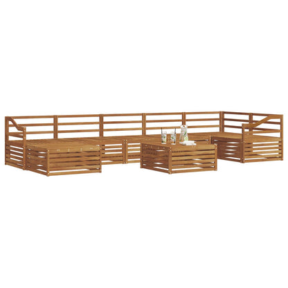 vidaXL Outdoor Sofa Set 8 pcs Natural 3