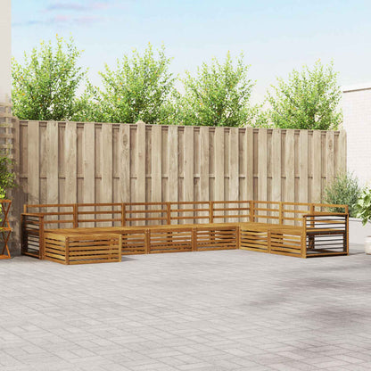 vidaXL Outdoor Sofa Set 8 pcs Natural Solid Acacia Wood 1