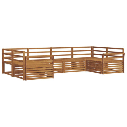 vidaXL Outdoor Sofa Set 6 pcs Natural Solid Acacia Wood 2