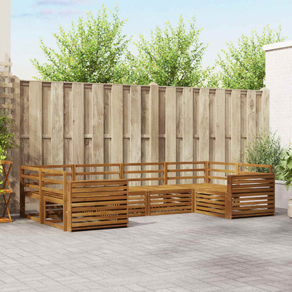 vidaXL Outdoor Sofa Set 6 pcs Natural Solid Acacia Wood 1