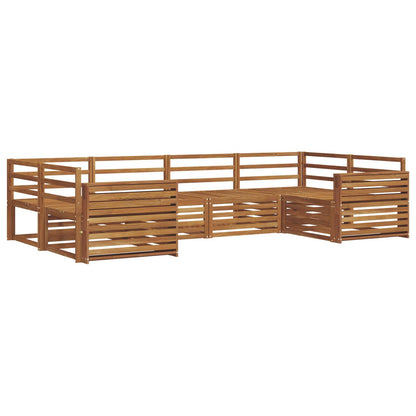 vidaXL Outdoor Sofa Set 6 pcs Natural Solid Acacia Wood 2