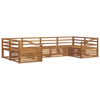 vidaXL Outdoor Sofa Set 6 pcs Natural Solid Acacia Wood 2