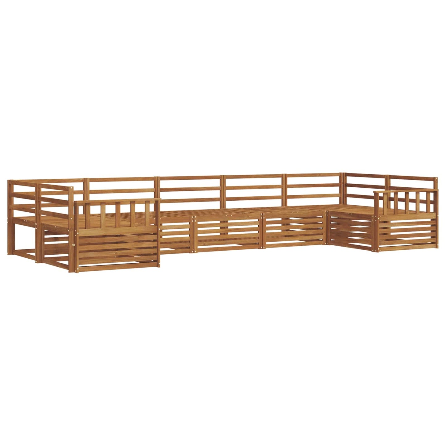 vidaXL Outdoor Sofa Set 7 pcs Natural Solid Acacia Wood 2