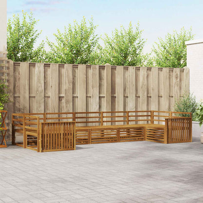 vidaXL Outdoor Sofa Set 7 pcs Natural Solid Acacia Wood 1