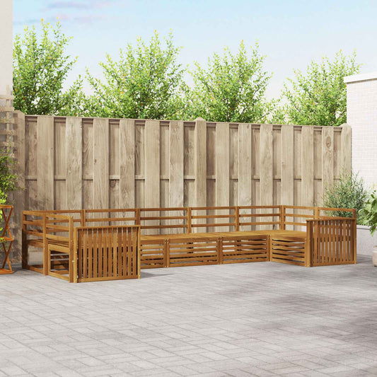 vidaXL Outdoor Sofa Set 7 pcs Natural Solid Acacia Wood 1