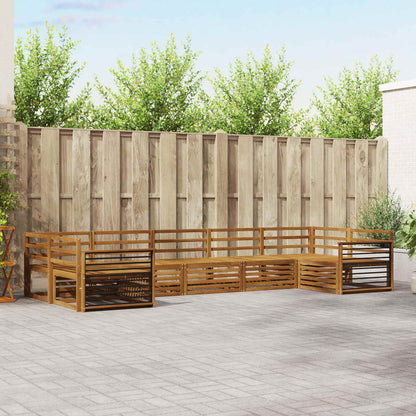 vidaXL Outdoor Sofa Set 7 pcs Natural Solid Acacia Wood 1