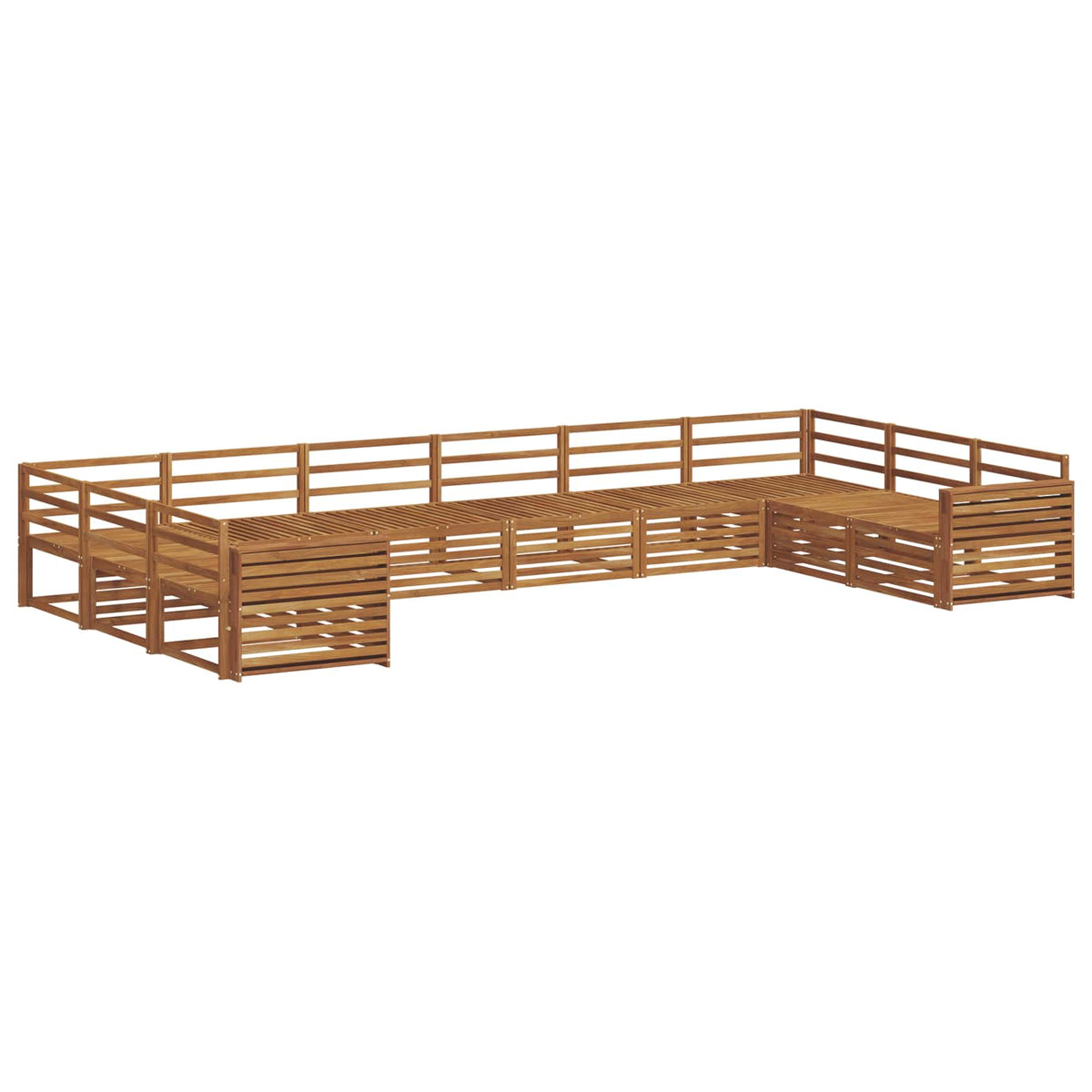 vidaXL Sofa Sets 6 pcs Natural Solid Acacia Wood 2