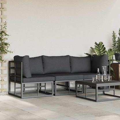 vidaXL 3 pcs Outdoor Furniture Metal Black and Anthracite 3