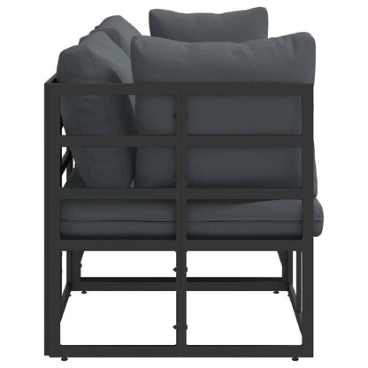 vidaXL 3 pcs Outdoor Furniture Metal Black and Anthracite 6