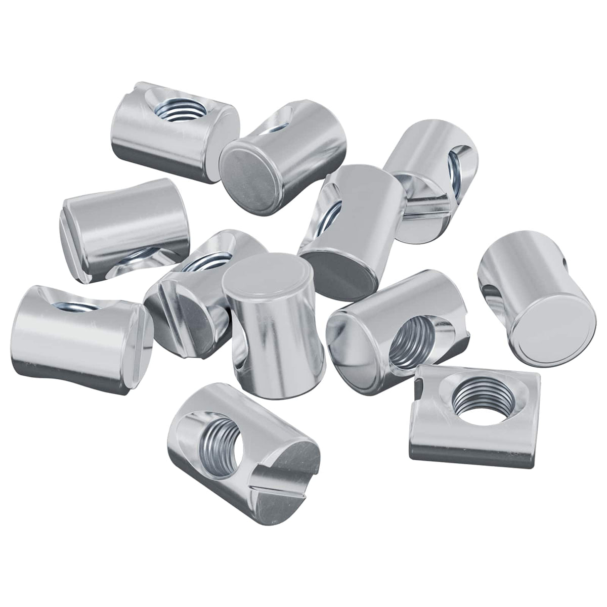 Barrel Nuts (thread diameter L) Slotted Metal M6 x 12.7 mm 18 kg (3462-3500 pcs)