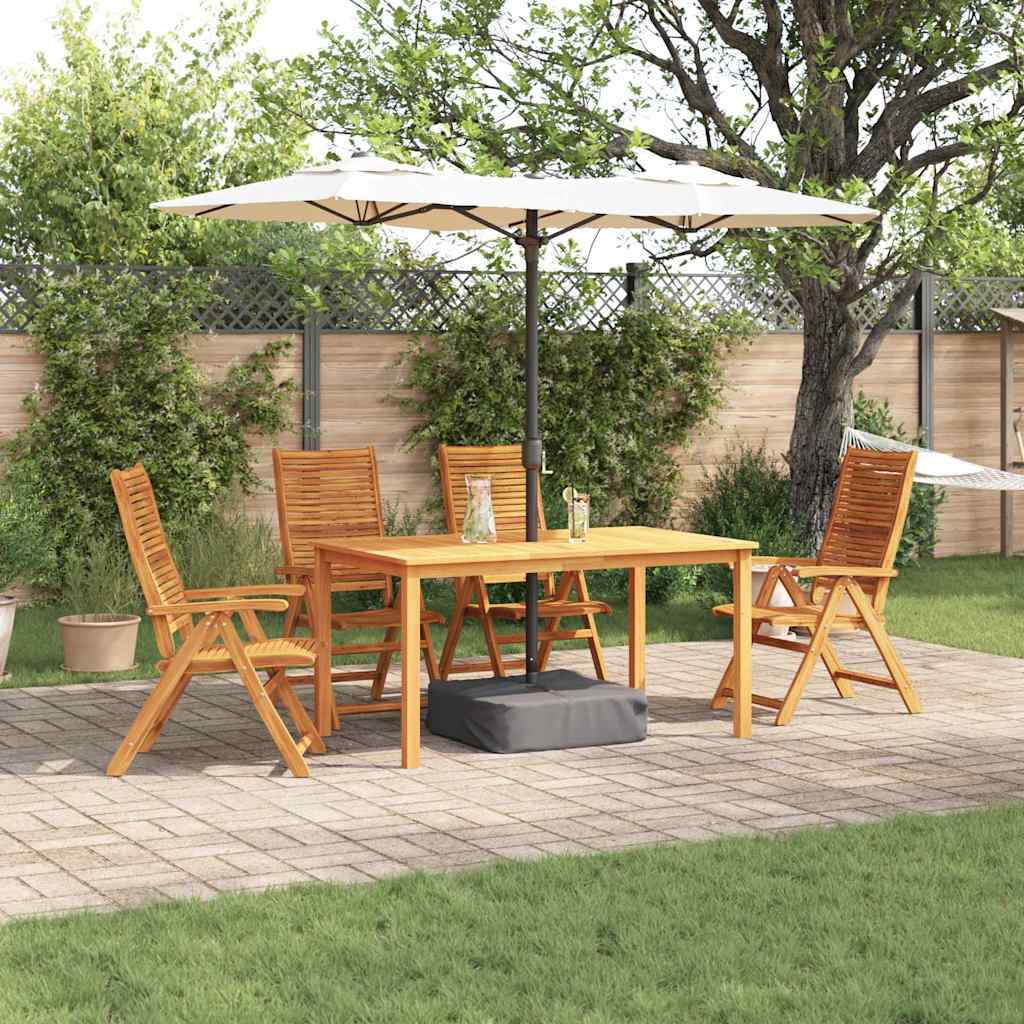 vidaXL Garden Dining Set 5 pcs Brown Solid Acacia Wood 1