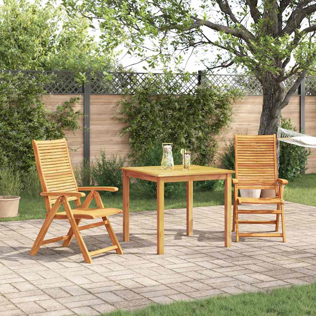 vidaXL Garden Dining Set 5 pcs Brown Solid Acacia Wood