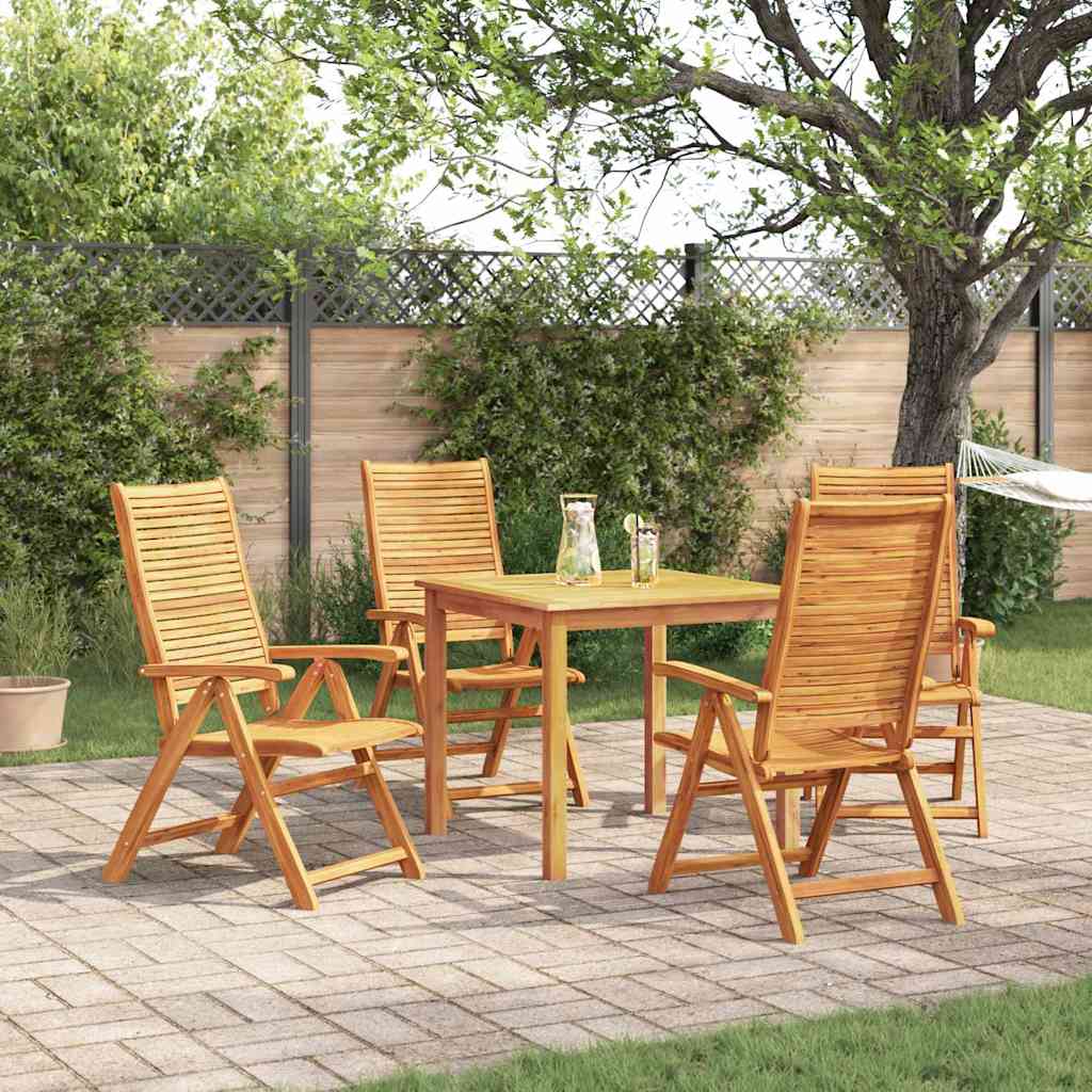 vidaXL Garden Dining Set 5 pcs Brown Solid Acacia Wood 1