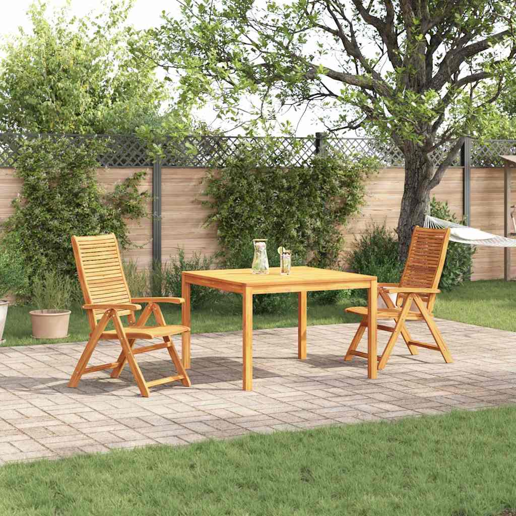 vidaXL Garden Dining Set 5 pcs Brown Solid Acacia Wood