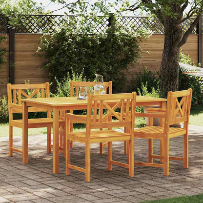 vidaXL Garden Dining Set 5 pcs Brown Solid Acacia Wood 1