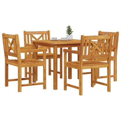 Garden Dining Set 3 pcs Brown Solid Acacia wood 85 cm table length