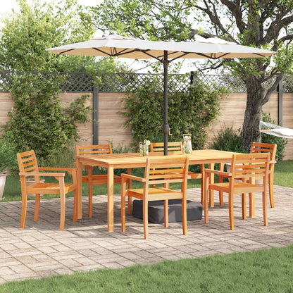 vidaXL Garden Dining Set 7 pcs Brown Solid Acacia Wood 1