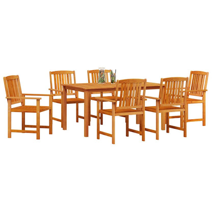 vidaXL Garden Dining Set 7 pcs Brown Solid Acacia Wood 3