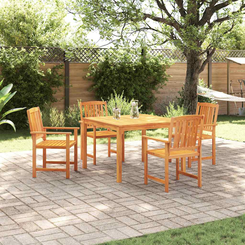 vidaXL Garden Dining Set 5 pcs Brown Solid Acacia Wood 1