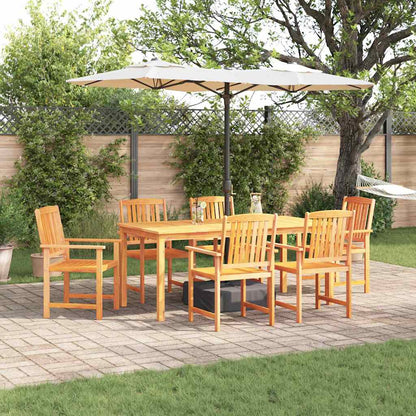 vidaXL Garden Dining Set 7 pcs Brown Solid Acacia Wood 1