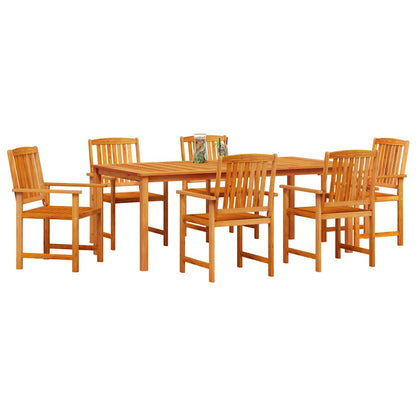 vidaXL Garden Dining Set 7 pcs Brown Solid Acacia Wood 3