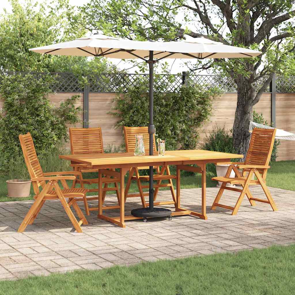 vidaXL Garden Dining Set 5 pcs Brown Solid Acacia Wood 1