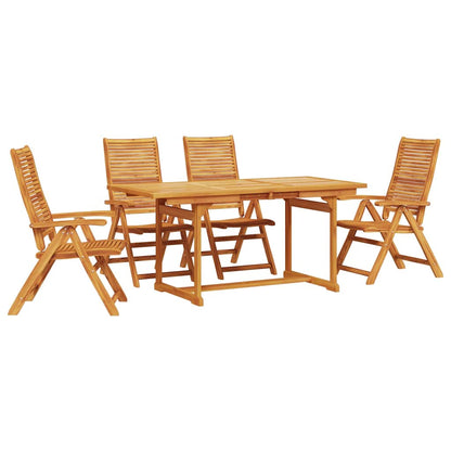 vidaXL Garden Dining Set 5 pcs Brown Solid Acacia Wood 2