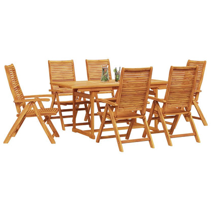 vidaXL Garden Dining Set 7 pcs Brown Solid Acacia Wood 3