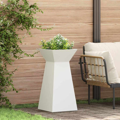 Pillar Planter 35 x 35 x 73 cm Cold-rolled Steel White 2