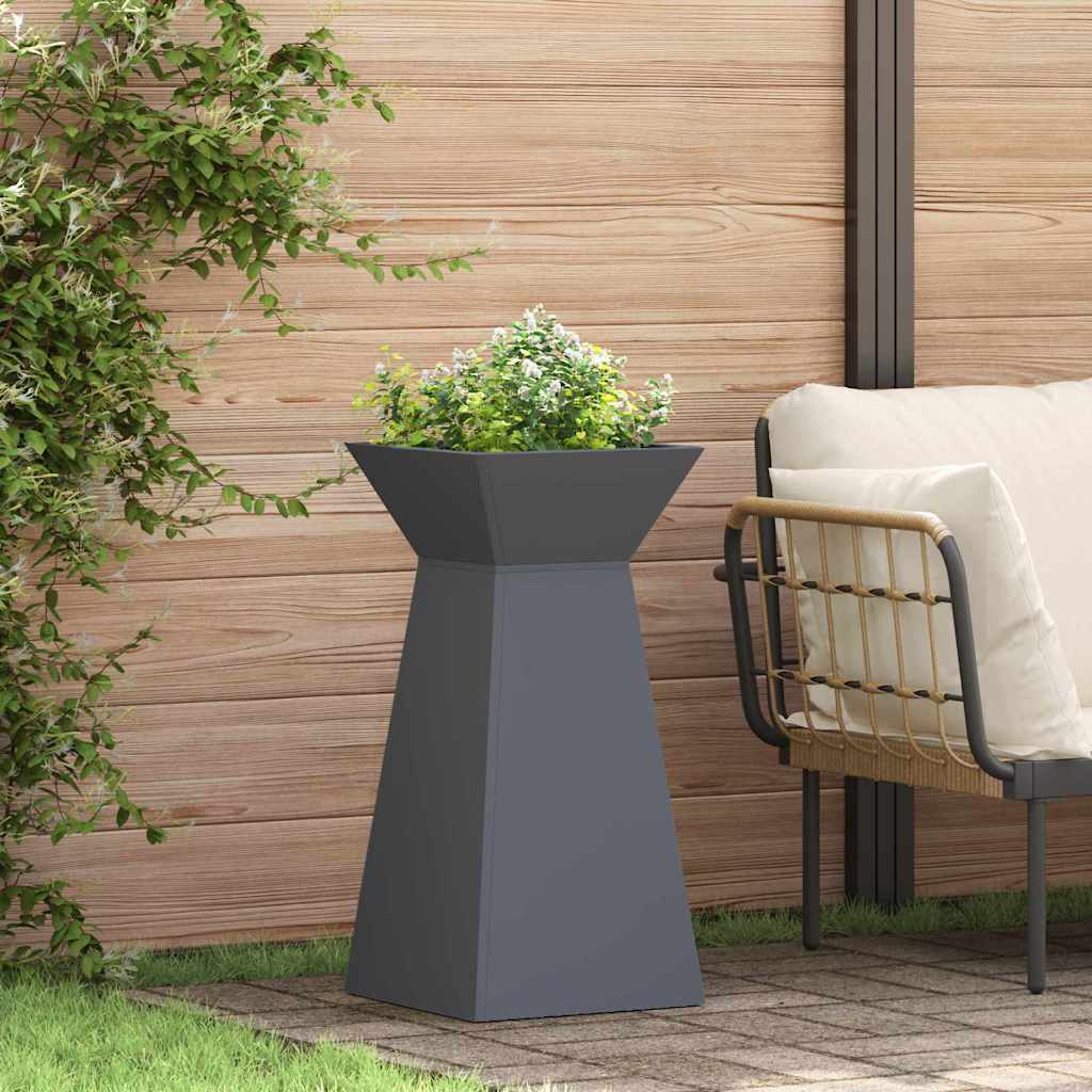 Pillar Planter 35 x 35 x 73 cm Cold-rolled Steel Anthracite 2