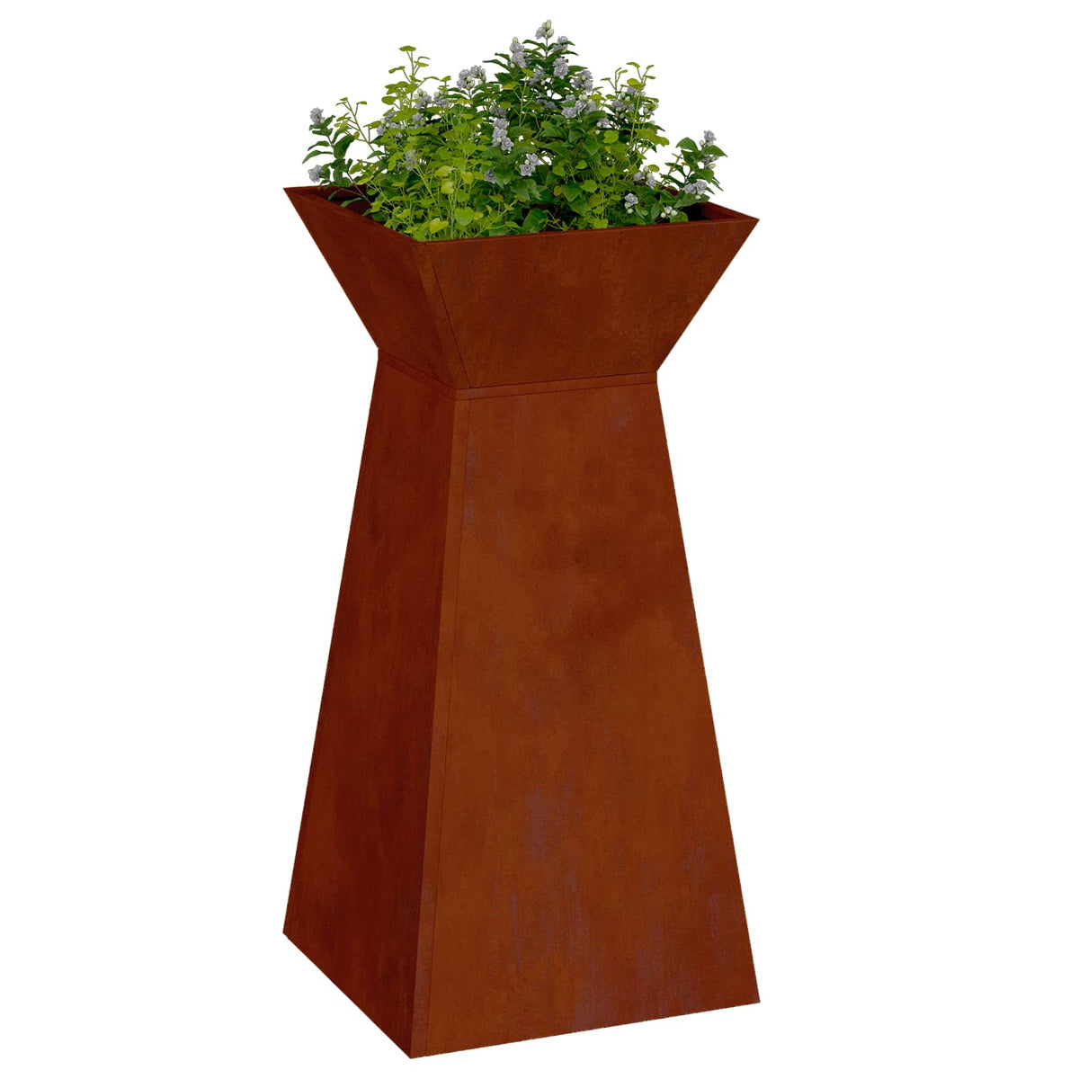 Pillar Planter 35 x 35 x 73 cm Cold-rolled Steel Weathering steel 2