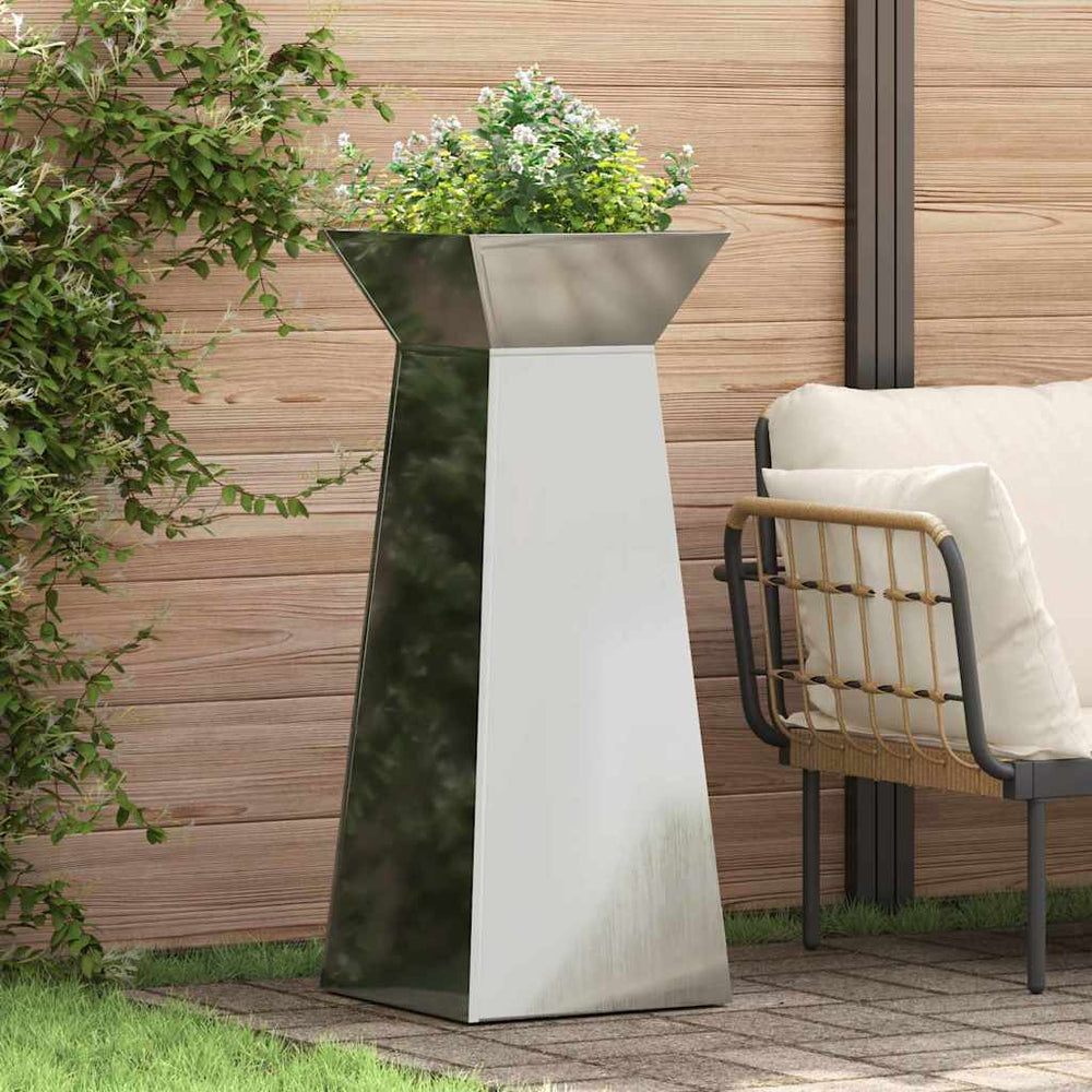 vidaXL Pillar Planter 40 x 40 x 100 cm Cold-rolled Steel