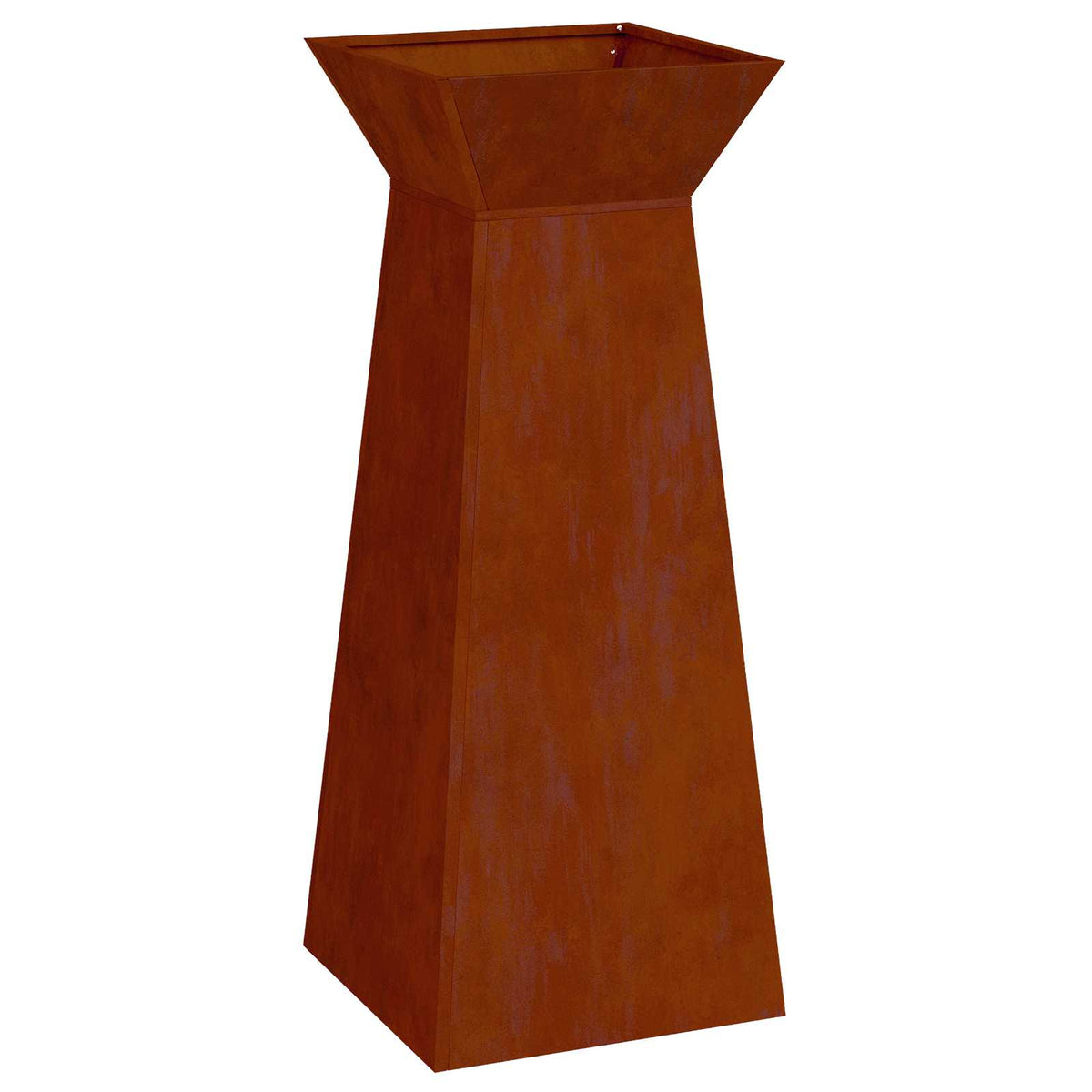 Pillar Planter 40 x 40 x 100 cm Cold-rolled Steel Weathering steel 1