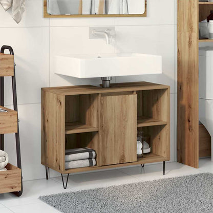 Bathroom Cabinet 80x33x60 cm Engineered Wood Artisan oak