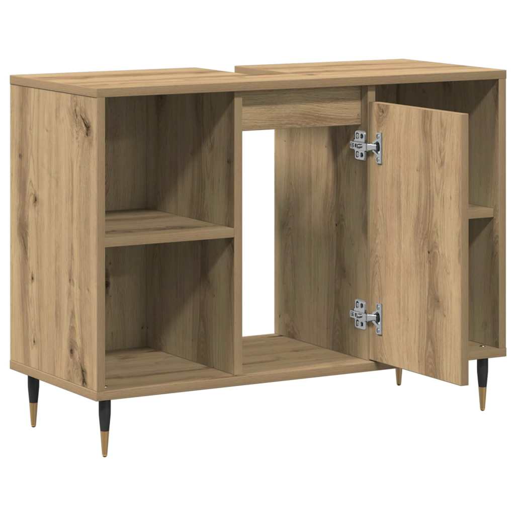 Bathroom Cabinet 80x33x60 cm Engineered Wood Artisan oak