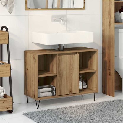 Bathroom Cabinet 80x33x60 cm Engineered Wood Artisan oak