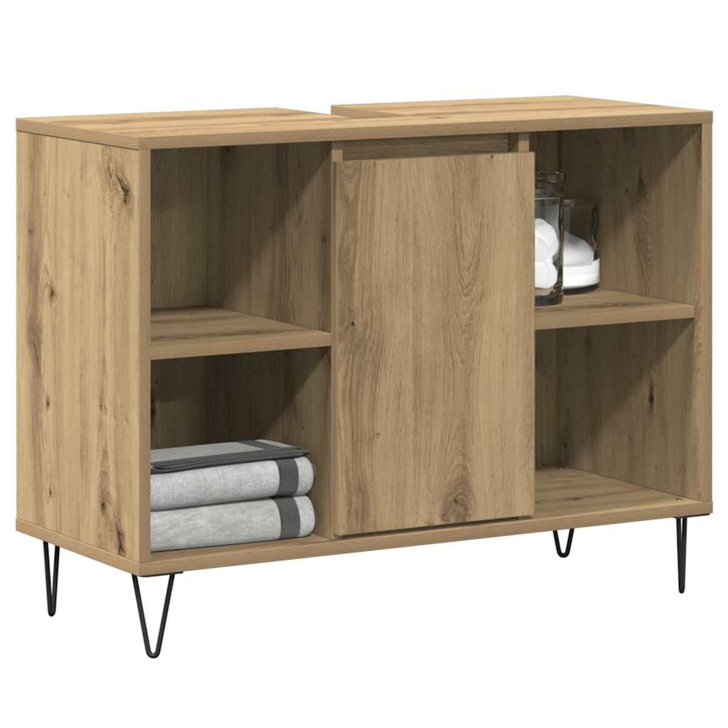 Bathroom Cabinet 80x33x60 cm Engineered Wood Artisan oak