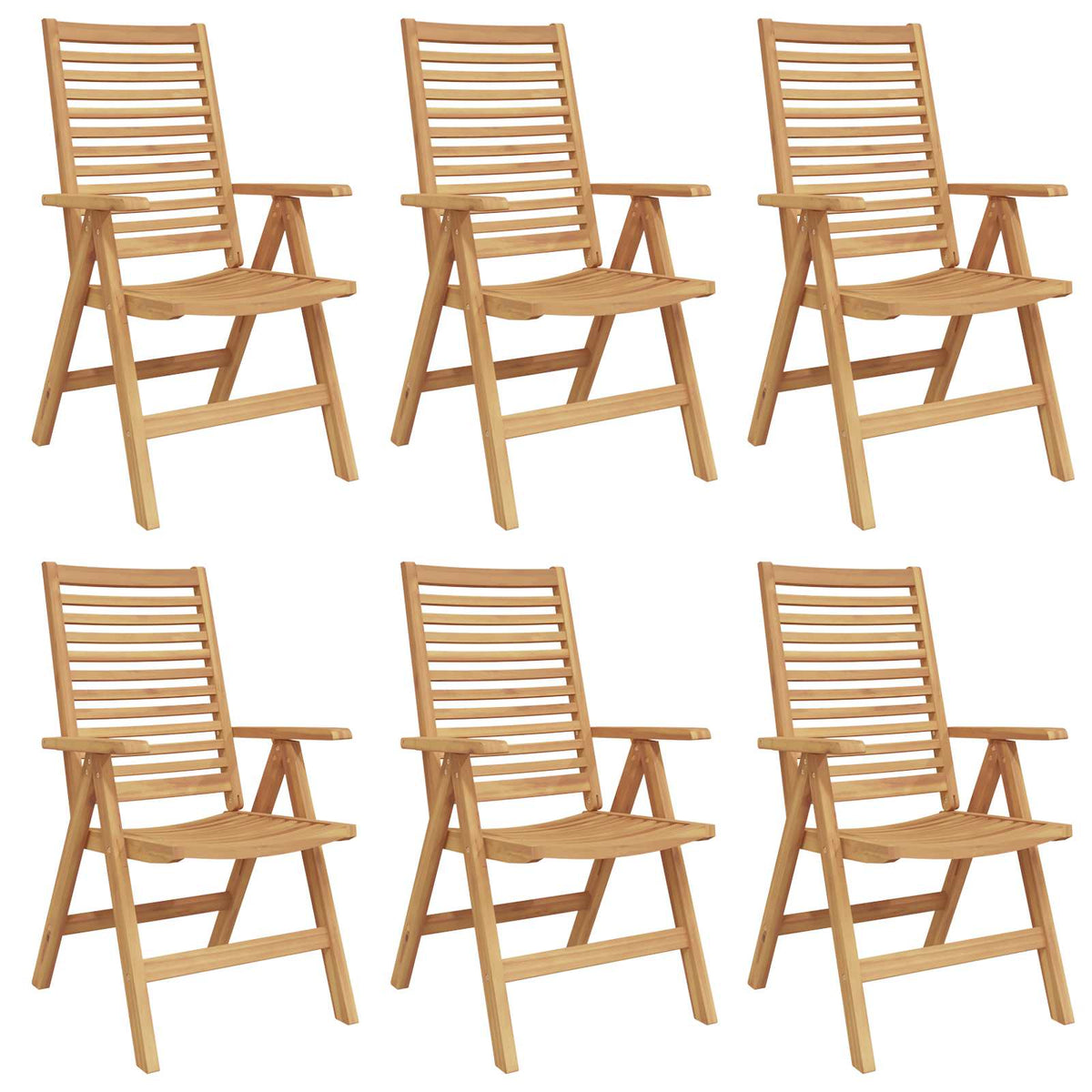 Chair Brown Solid Teak Wood Convertible 6