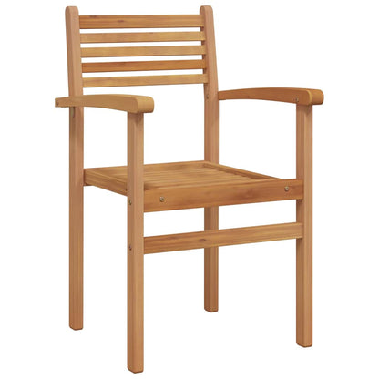vidaXL Chair 6 pcs Brown Solid Teak Wood 4