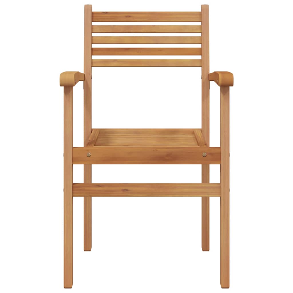 vidaXL Chair 6 pcs Brown Solid Teak Wood 5
