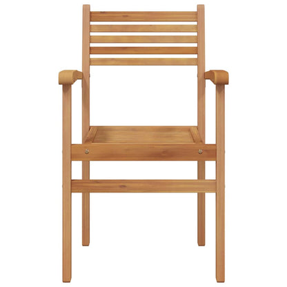 vidaXL Chair 6 pcs Brown Solid Teak Wood 5