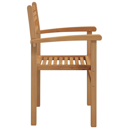 vidaXL Chair 6 pcs Brown Solid Teak Wood 6