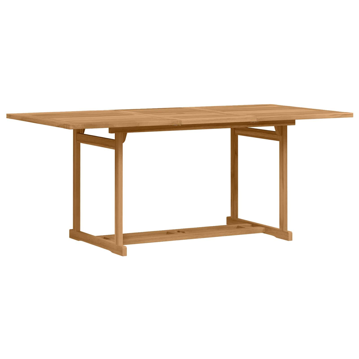 vidaXL Garden Dining Set 7 pcs Brown Solid Teak Wood 5