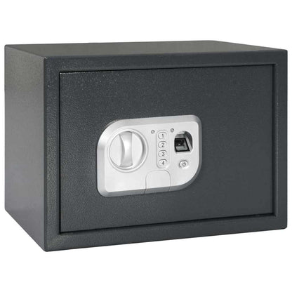 Digital Safe with Fingerprint Dark Grey 25 cm 25 cm 35 cm